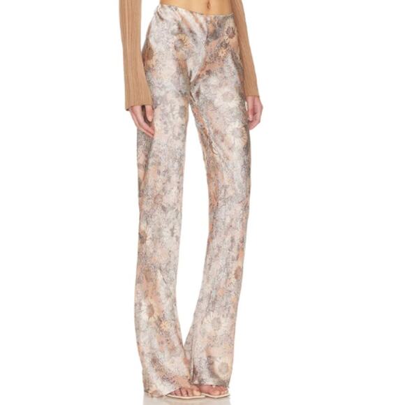 Bec + Bridge Nina Pant in Blush Jacquard NWOT Size 2 US - Picture 3 of 4